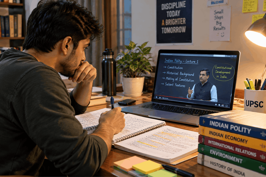 UPSC coaching test series — hybrid approach combining self-study and structured feedback